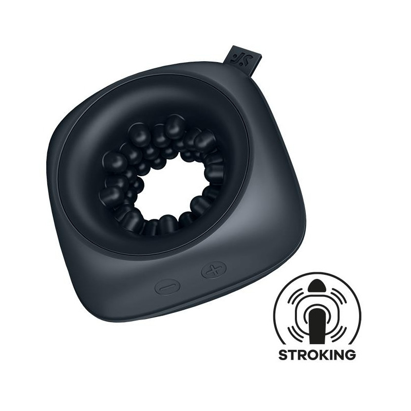 Satisfyer Masturbateur vibrant Ring Stroker Noir